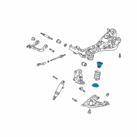 OEM Buick Terraza Bumper Asm, Rear Suspension Jounce Diagram - 88965454