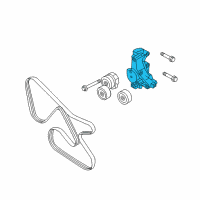 OEM 2010 Hyundai Genesis Coupe Tensioner Assembly-Crk Diagram - 25250-2C000