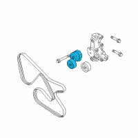 OEM 2010 Hyundai Genesis Coupe Tensioner Assembly Diagram - 25281-2C000