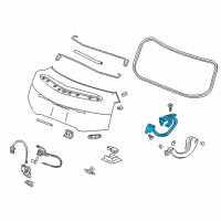 OEM Cadillac ELR Hinge Assembly Diagram - 23198275