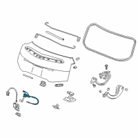 OEM 2014 Cadillac ELR Lock Cylinder Diagram - 23133269