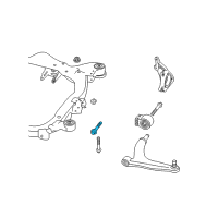 OEM Saturn Bolt, Rear Axle Diagram - 11100011