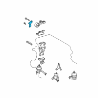 OEM 2015 Toyota Highlander Torque Rod Retainer Bracket Diagram - 12331-0V010