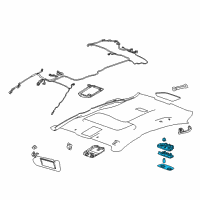 OEM 2015 Chevrolet SS Dome Lamp Assembly Diagram - 92272280