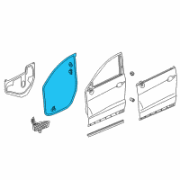 OEM 2017 Acura RDX Weatherstrip, Left Front Door Diagram - 72350-TX4-A01