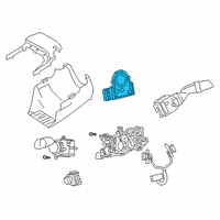 Genuine Toyota Steering Sensor Assembly diagram