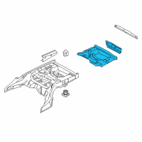 OEM BMW 535i Luggage-Compartment Floor, Rear Diagram - 41-11-7-330-954