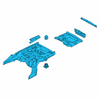 OEM 2012 BMW 535i Trunk Floor Diagram - 41-11-7-330-958