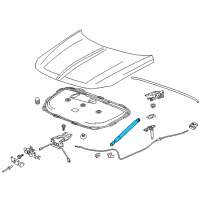 OEM 2019 Buick Regal TourX Lift Cylinder Diagram - 39115290