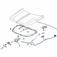 OEM Buick Release Cable Diagram - 39068752