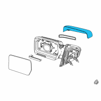 OEM 2013 Ford F-150 Mirror Cover Diagram - 9L3Z-17D743-AA