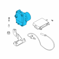 OEM BMW Z3 ABS Pump And Motor Assembly Diagram - 34551090911