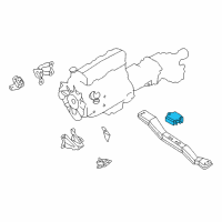 OEM 1999 Nissan Frontier Engine Mounting Insulator Diagram - 11320-9Z000