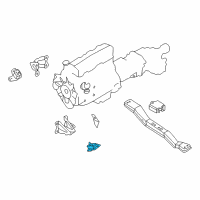 OEM 2004 Nissan Frontier Engine Mounting Insulator , Front Diagram - 11210-7Z000