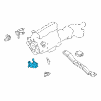 OEM 2004 Nissan Frontier Rear Engine Mount Bracket Right Diagram - 11232-86G00