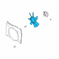 OEM 2001 Chevrolet Tracker Fan, Engine Coolant Diagram - 30020682