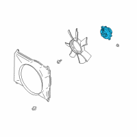OEM 2002 Chevrolet Tracker Fan Clutch Diagram - 91177535