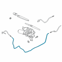 OEM 2012 Hyundai Accent Hose Assembly-Rear Washer Diagram - 98960-1R000