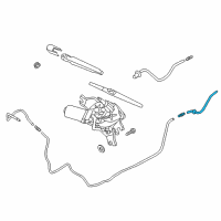 OEM 2013 Hyundai Accent Hose Assembly-Rear Washer Diagram - 98950-1R000