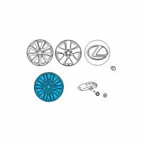 OEM 2012 Lexus LS460 Wheel, Disc Diagram - 42611-50640