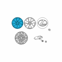 OEM 2007 Lexus LS460 Wheel, Disc Diagram - 42611-50730