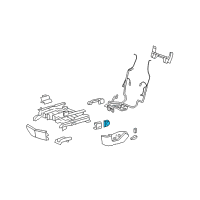 OEM 2008 Cadillac STS Switch Asm-Driver Seat Lumbar Control *Gray L Diagram - 20844712