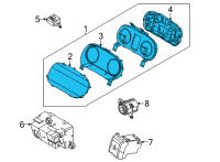 OEM Kia K5 Cluster Assembly-INSTRUM Diagram - 94011L3000
