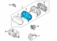 OEM 2021 Kia K5 Plate-Window Diagram - 94370L2000