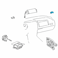 OEM 1999 Toyota RAV4 Sensor, Air Bag, Front LH Diagram - 89174-49025