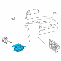 OEM 1996 Toyota RAV4 Sensor Assembly, Air Bag Diagram - 89170-42020