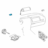 OEM 1999 Toyota RAV4 Sensor, Air Bag, Front RH Diagram - 89173-49105