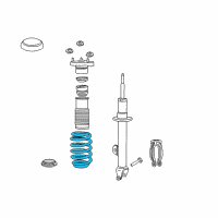 OEM 2005 Dodge Magnum Front Coil Spring Diagram - 4895624AB
