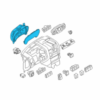 OEM Ford Explorer Instrument Cluster Diagram - 6L2Z-10849-BB