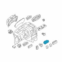 OEM Mercury Seat Heat Switch Diagram - 6L2Z-13D730-AAA