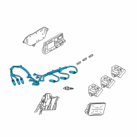 OEM Pontiac Trans Sport Cable Set Diagram - 19170849