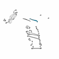 OEM 1997 Mercury Sable Wiper Arm Diagram - 3F1Z-17527-AA