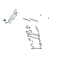 OEM 1998 Ford Taurus Rear Washer Pump Diagram - F6SZ-17664-DA