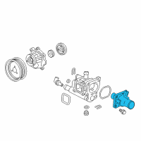 OEM 2013 Chevrolet Sonic Water Outlet Diagram - 55578419