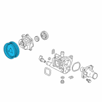 OEM 2016 Chevrolet Sonic Pulley-Water Pump Diagram - 55566794