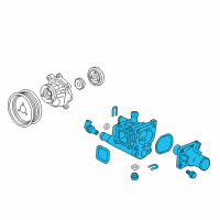 OEM Housing Asm-Engine Coolant Thermostat Diagram - 25192228