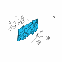 OEM 2004 Infiniti FX35 SHROUD Assembly Diagram - 21483-CG010