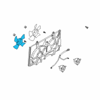 OEM Nissan 350Z Fan Assembly Diagram - 21486-CD000