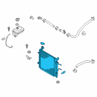 OEM Kia Optima Radiator Assembly Diagram - 25310C1250