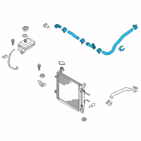 OEM 2018 Kia Optima Hose Assembly-Radaator, Lower Diagram - 25415C1200