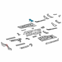 OEM 2022 Lexus RC350 Bracket, Engine Under Cover Diagram - 51449-30111