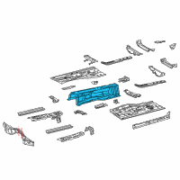 OEM 2018 Lexus IS300 Panel, Front Floor, Center Diagram - 58113-53050