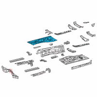 OEM 2014 Lexus IS250 Pan, Front Floor, RH Diagram - 58111-53050