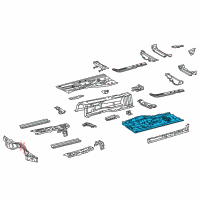 OEM Lexus IS250 Pan, Front Floor, LH Diagram - 58112-53051