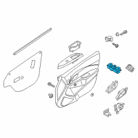 OEM Kia Rio Power Window Assist Switch Assembly Diagram - 935751W000