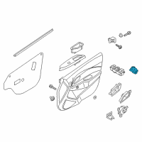 OEM Kia Switch Assembly-Mirror Remote Diagram - 935301W101